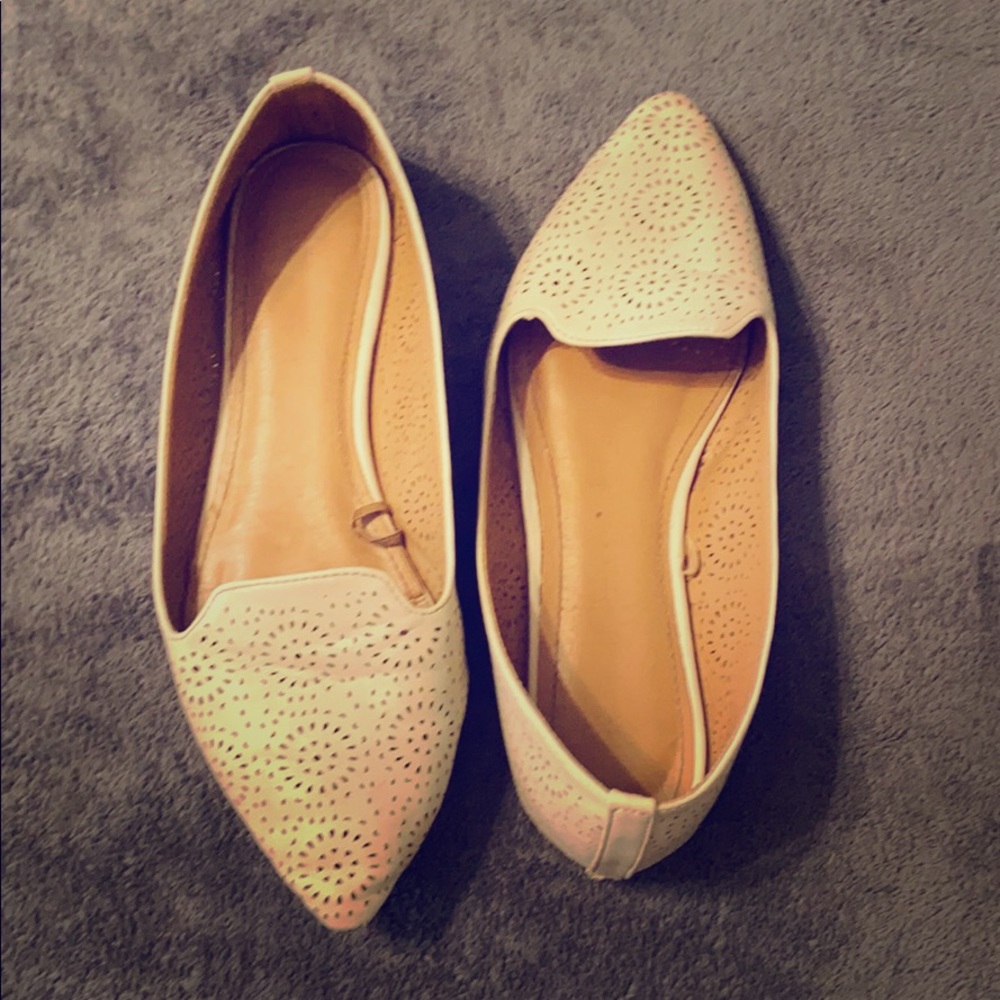 Cream laser cut flats